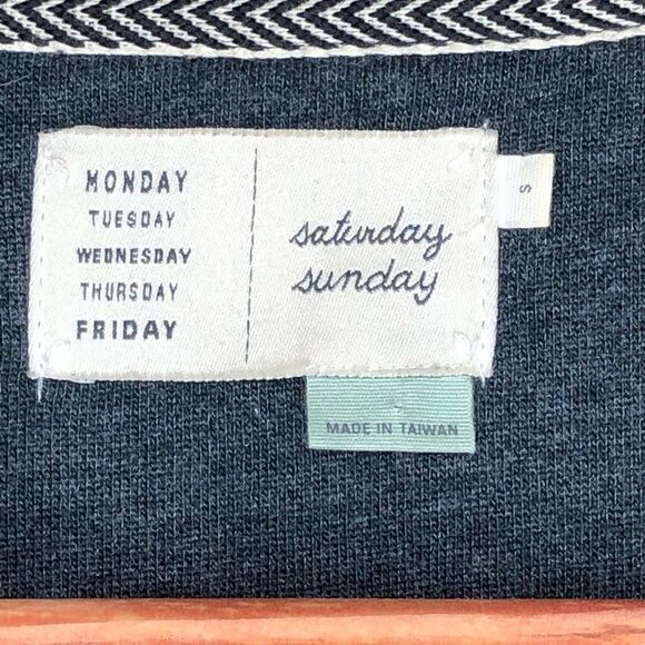 Saturday Sunday Sz S Open Front Sweater Cardigan - Picture 3 of 5